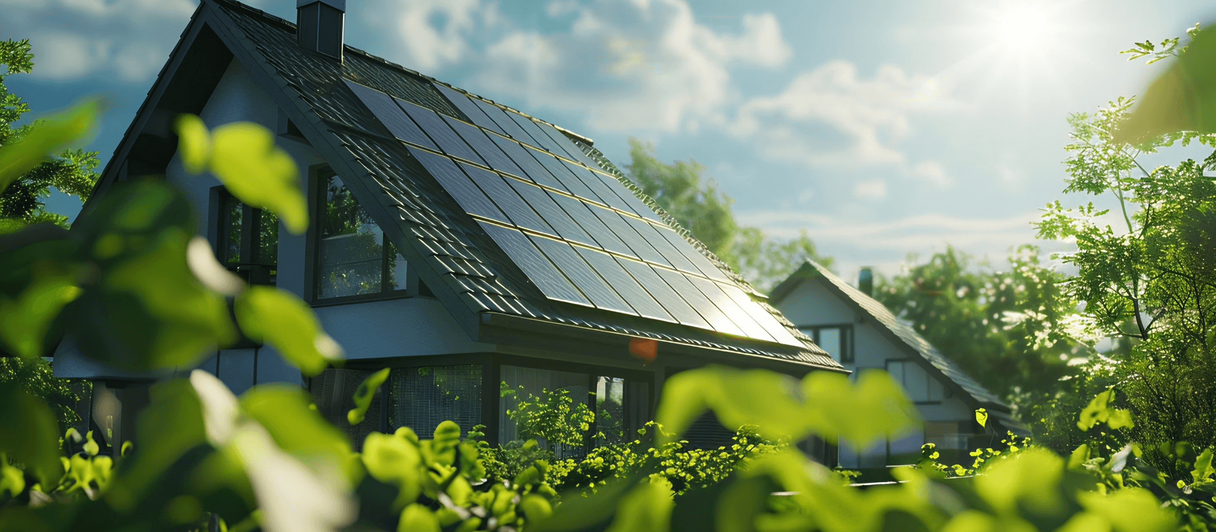 Photovoltaikanlage auf einem Einfamilienhaus als Beispiel für eine geplante Solaranlage von wattkompass